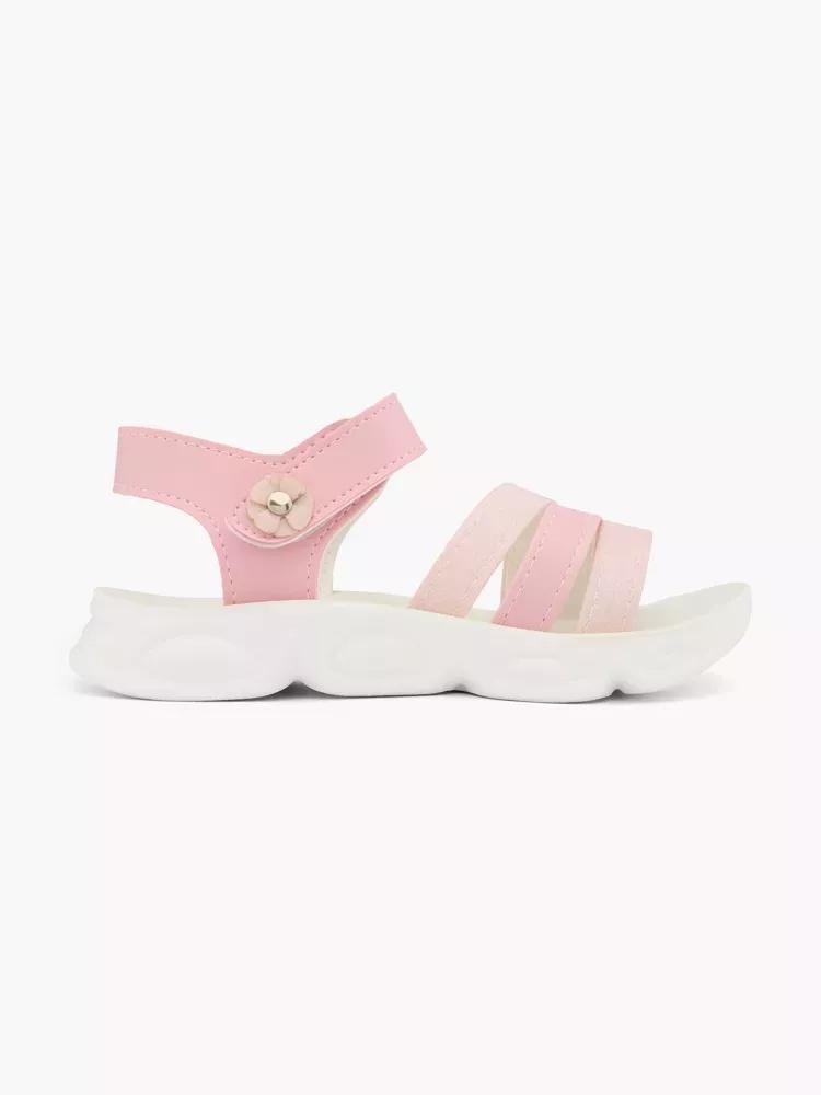 White Ankle Strap Sandals, Kids Girls, , large image number 0