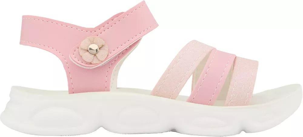 White Ankle Strap Sandals, Kids Girls, , large image number 1