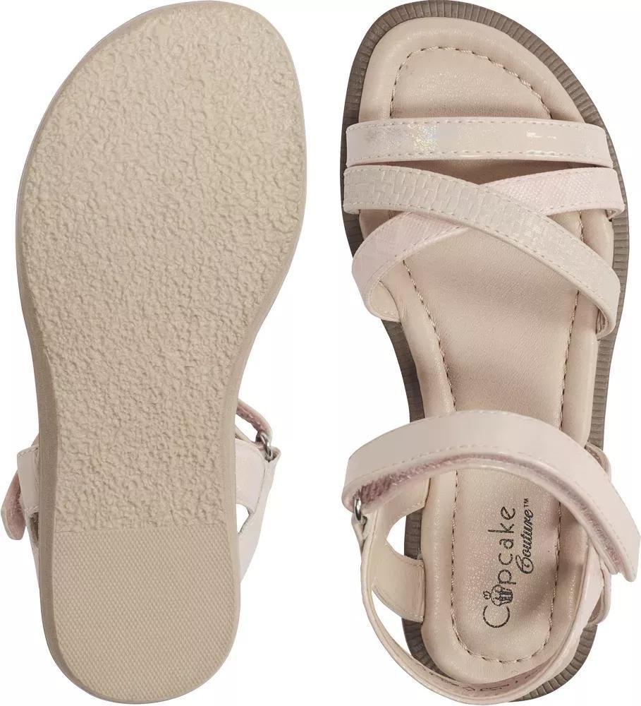 Beige Strappy Sandal, Kids Girls, , large image number 4