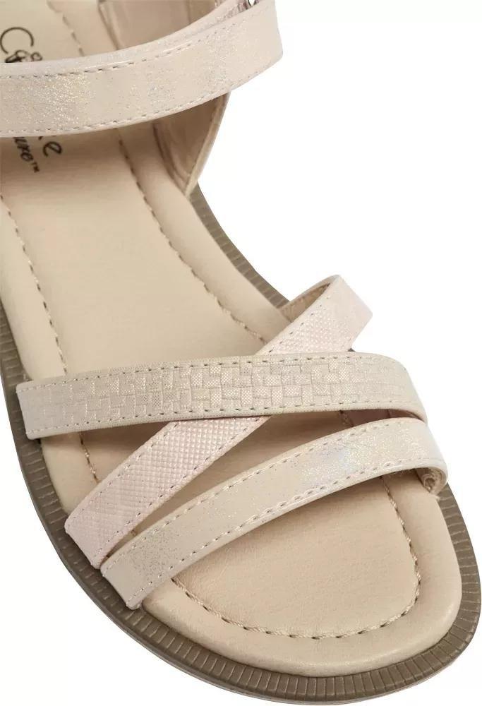 Beige Strappy Sandal, Kids Girls, , large image number 6