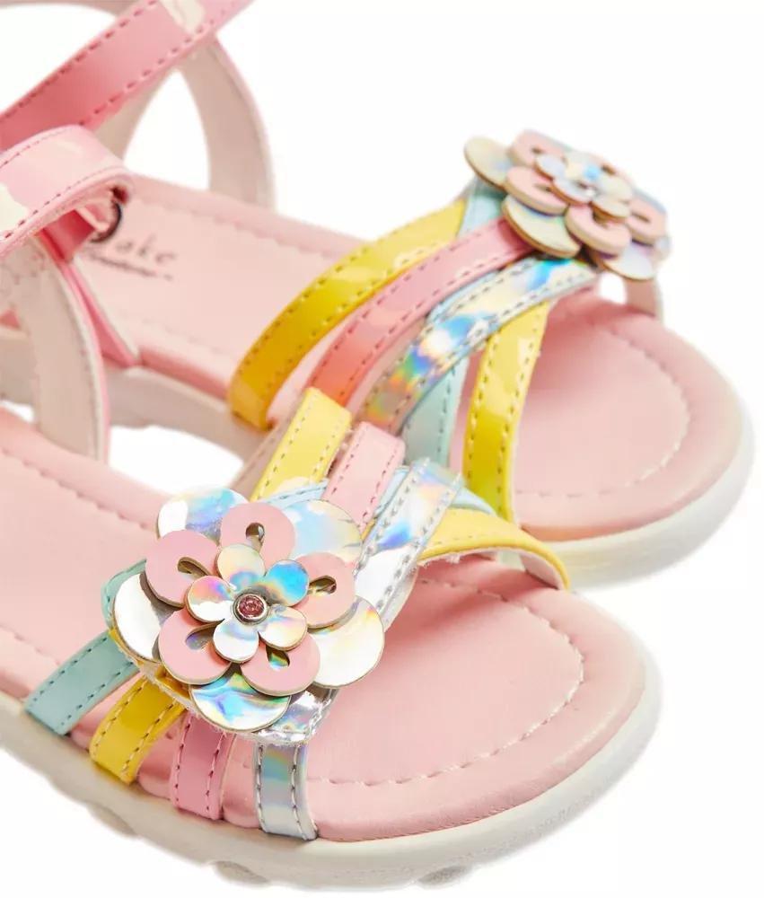 Pink Ankle Strap Sandal, Kids Girls, , large image number 6
