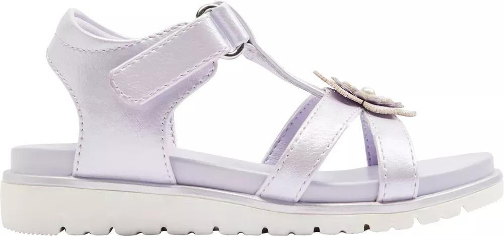 Purple Flower Sandals, Kids Girls, , large image number 2