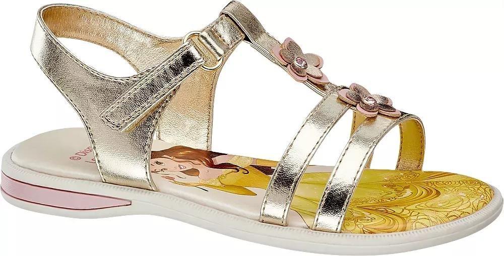 Gold Platina Sandals, Baby Girl, , large image number 2