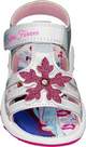 Disney Frozen - Silver Strapped Sandals With Frozen Print, Kids Girls