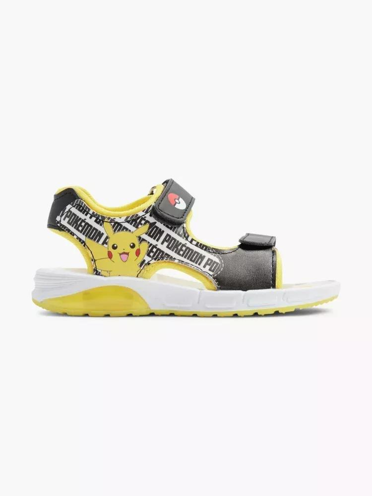 Yellow Pikachu Sandals, Kids Boys, No Color, large image number 0