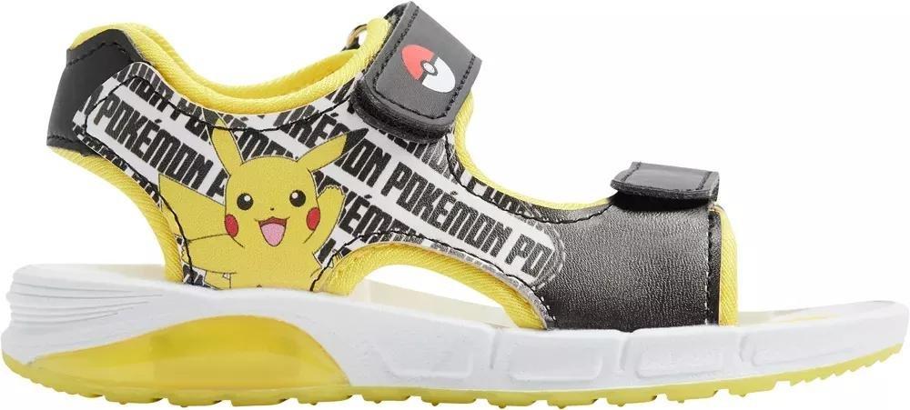Yellow Pikachu Sandals, Kids Boys, No Color, large image number 1