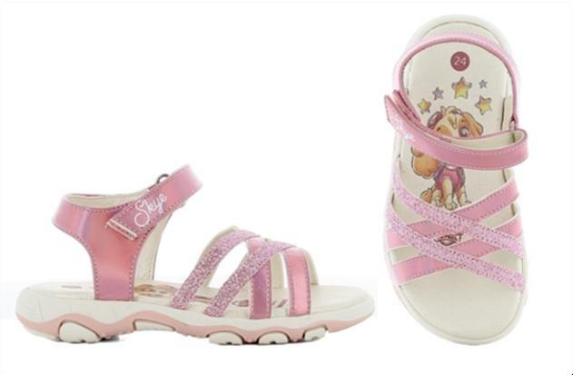 Pink Glitter Paw Patrol Sandals, Kids Girls, , medium