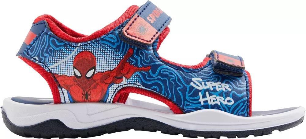Blue Spiderman Sandal, Kids Boys, , large image number 1