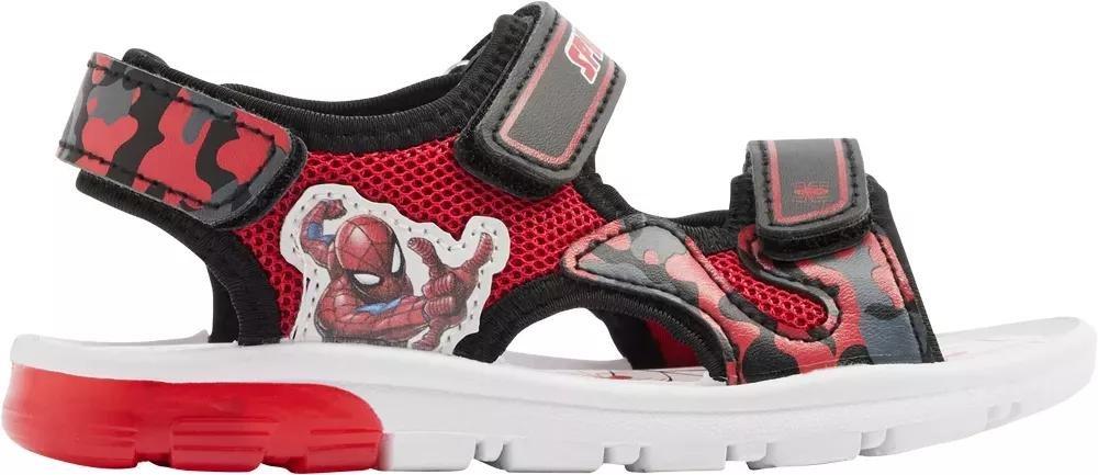 Red Strappy Sandals, Kids Boys, , large image number 1