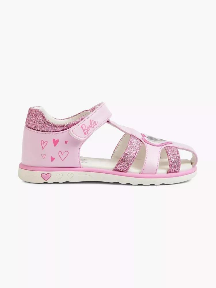 Pink Barbie Sandals, Kids Girls, , large image number 0