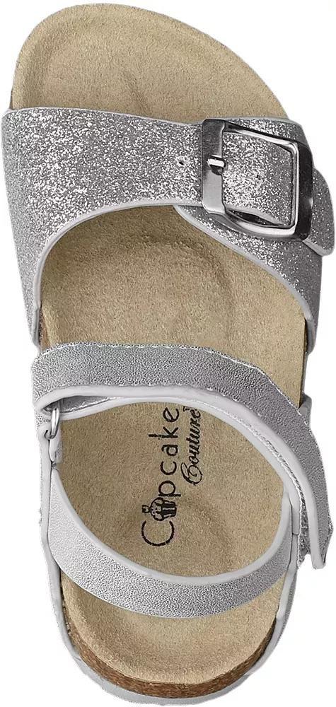 Silver Sandals, Kids Girl, , large image number 1