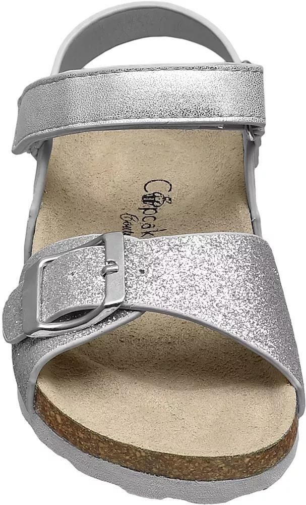 Silver Sandals, Kids Girl, , large image number 4