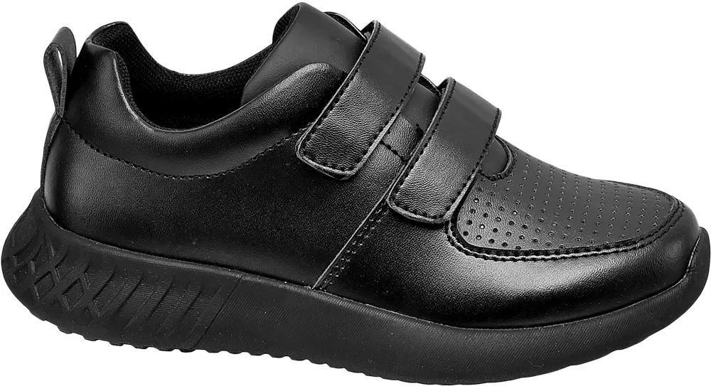 Black Leather Oxford Shoes, Kids Boys, , large image number 0