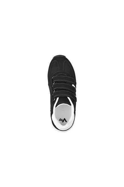 Black And White Sneakers With Velcro, Kids Boy, , large image number 1