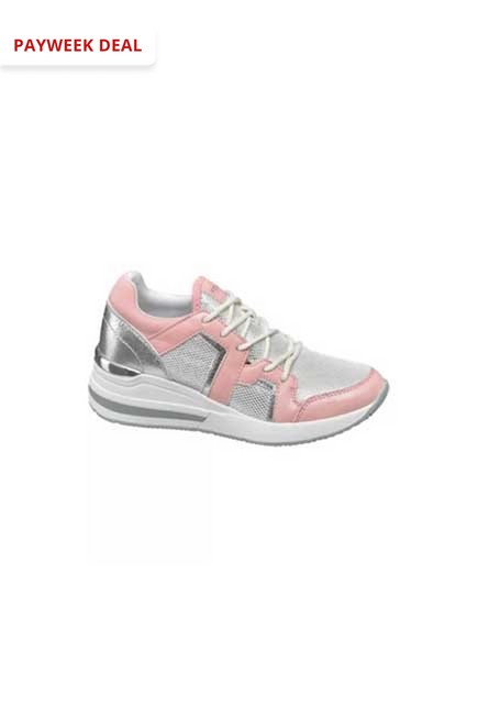 VNCE - Pink And Silver Sneakers, Kids Girl