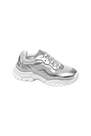 VNCE - Silver Chunky Sneakers, Kids Girl