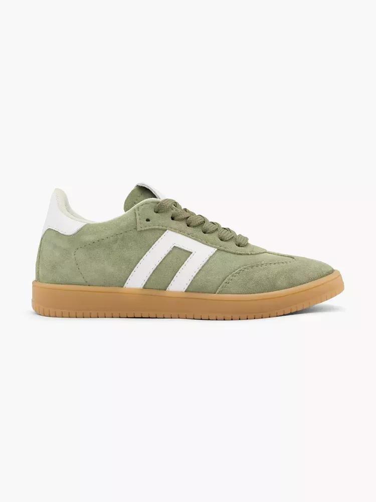 Green Retro Low-Top Sneaker, Kids Unisex, , large image number 0
