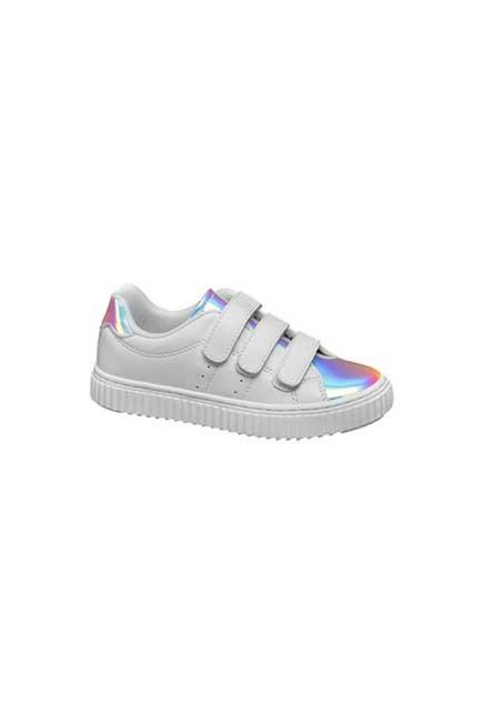 White Sneakers Kids Girls, , large image number 0