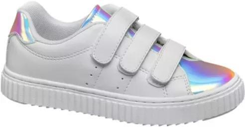 White Sneakers Kids Girls, , large image number 2