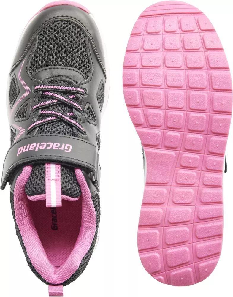Black Mesh Sneakers, Kids Girls, , large image number 4