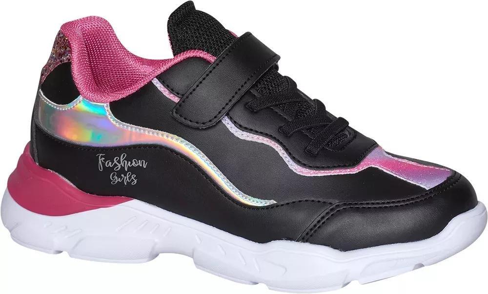 Pink Printed Sneakers Block, Kids Girls, , large image number 0