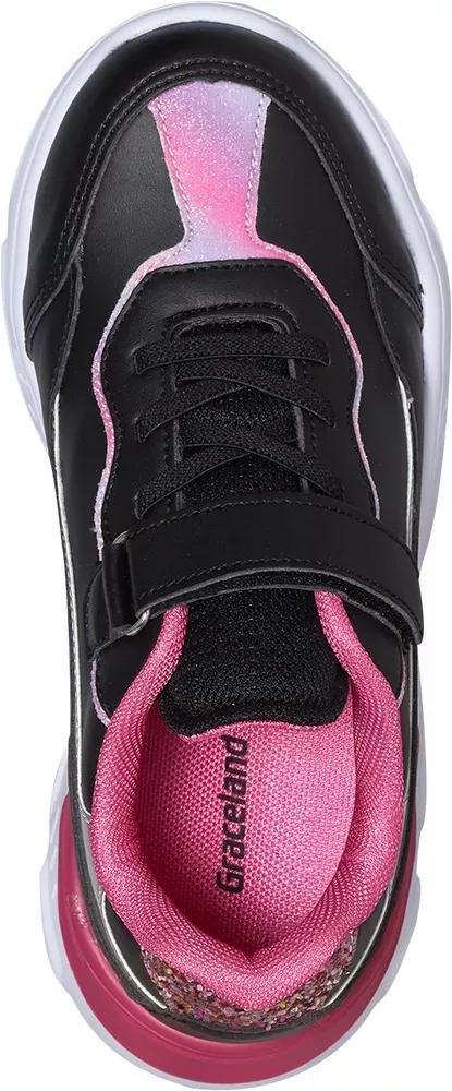 Pink Printed Sneakers Block, Kids Girls, , large image number 1