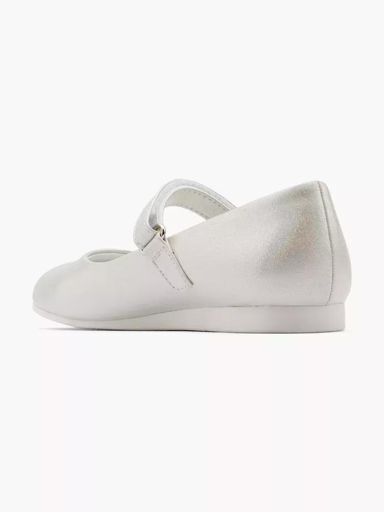 White Slip-On Ballerinas, Kids Girls, , large image number 2