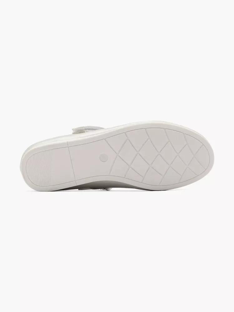 White Slip-On Ballerinas, Kids Girls, , large image number 3
