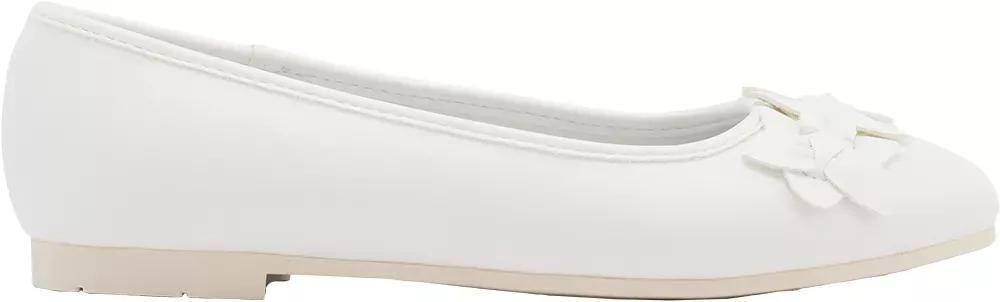White Bow Detail Ballerinas, Kids Girls, , large image number 1