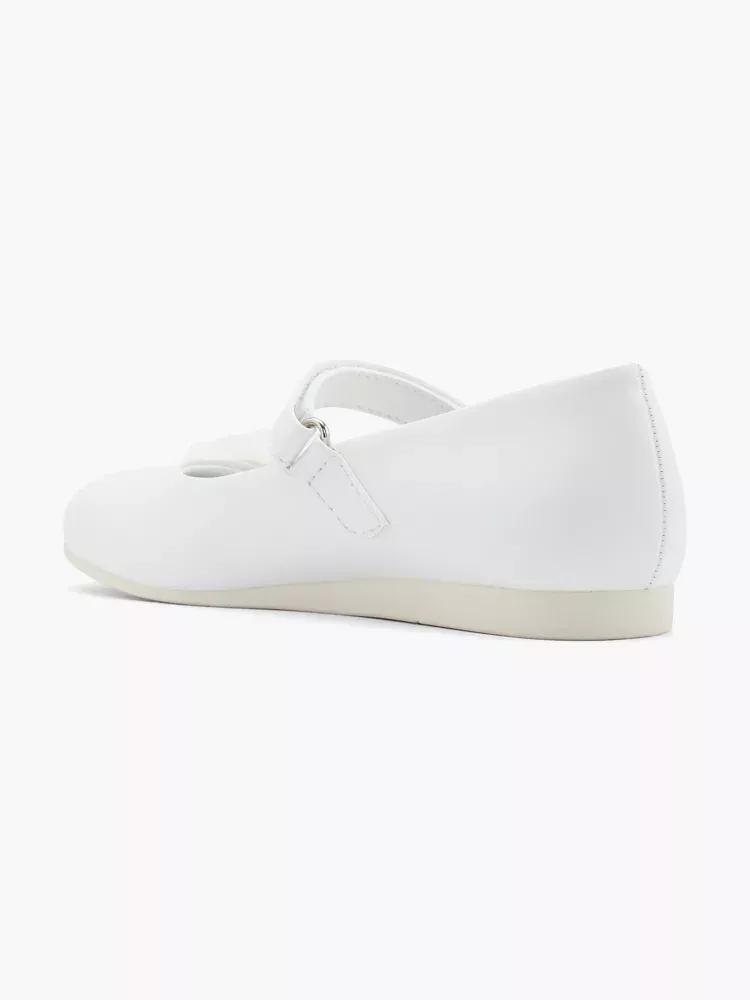 White Strap Detail Ballerinas, Kids Girls, , large image number 2