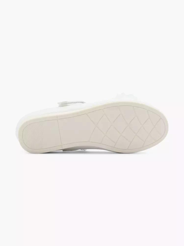White Strap Detail Ballerinas, Kids Girls, , large image number 3
