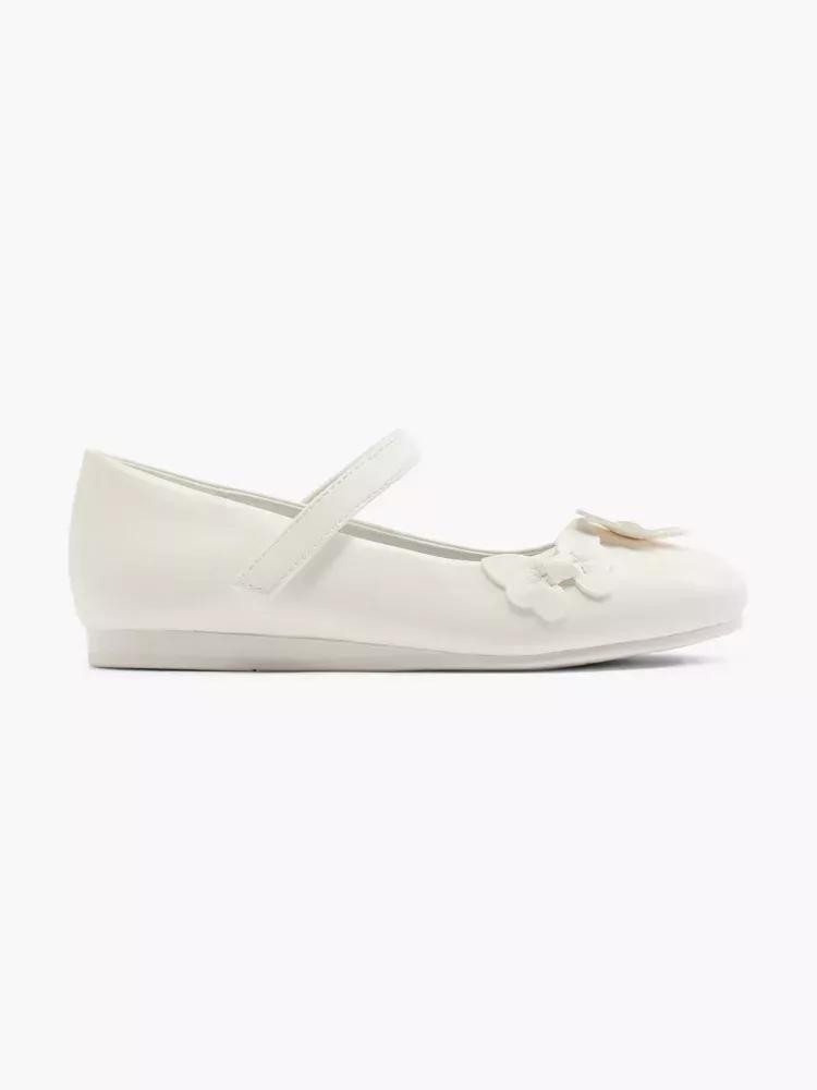 White Front Details Ballerina, Kids Girls, , large image number 0