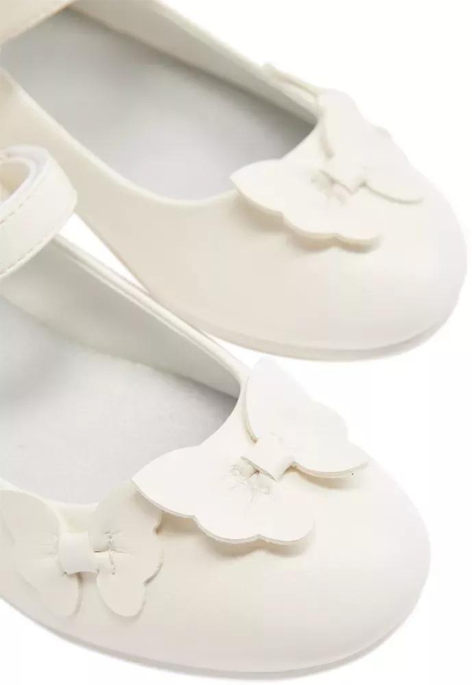 White Front Details Ballerina, Kids Girls, , large image number 6