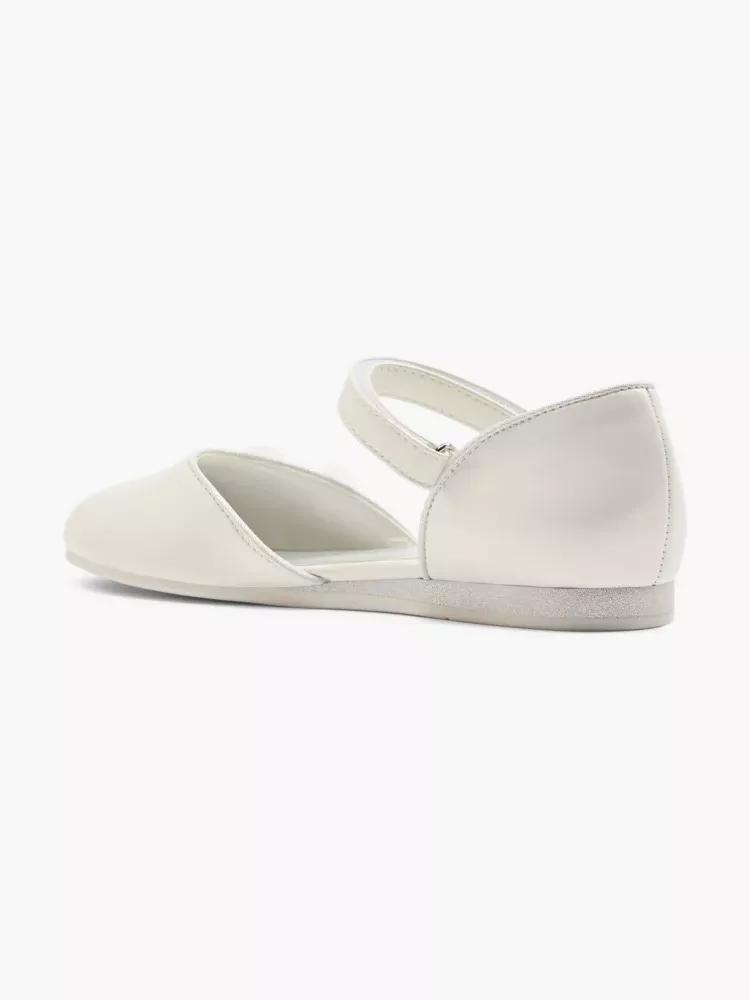 White Strap Detail Sandals, Kids Girls, , large image number 2