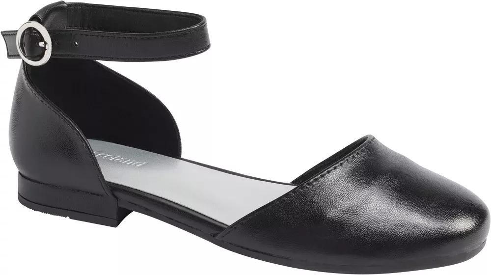 Black Open Ballerina, Kids Girls, , large image number 1
