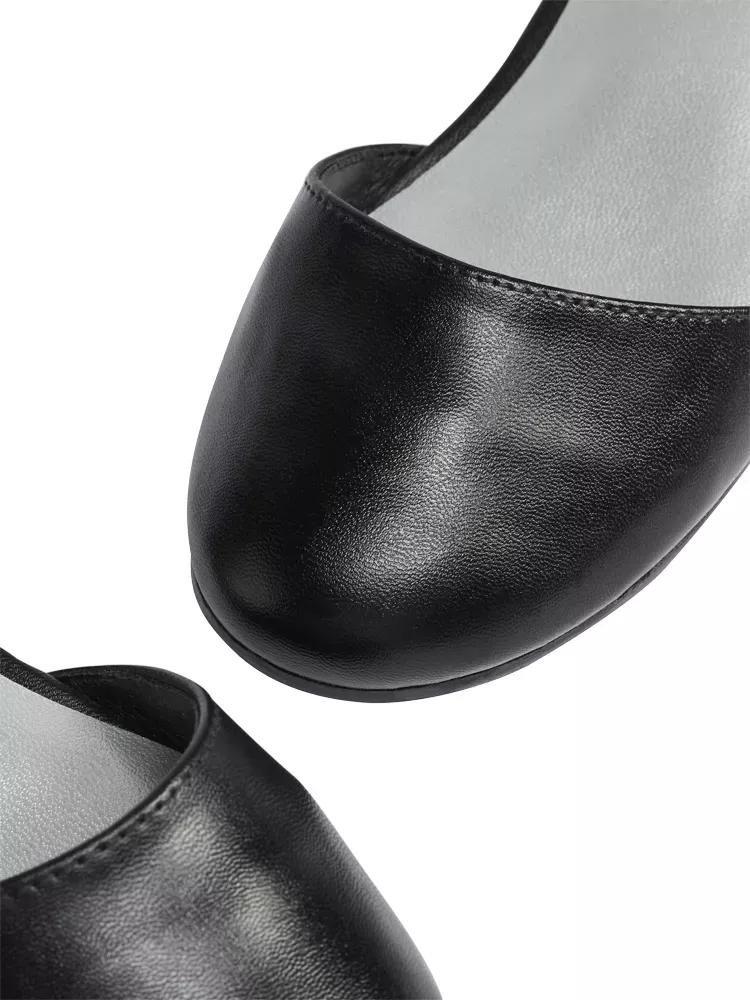 Black Open Ballerina, Kids Girls, , large image number 6