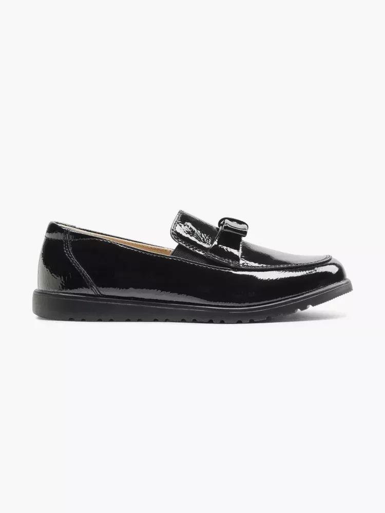 Black Bow Loafers, Kids Girls, , large image number 0