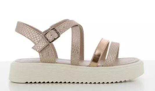 Gold Rose Platform Sandals, , large image number 1