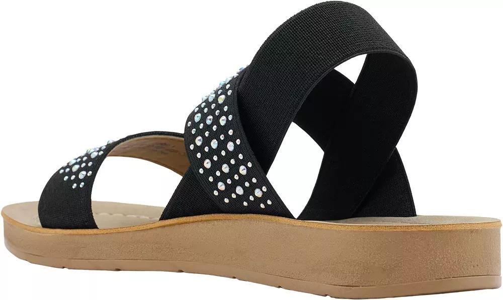 Black Gem Detail Sandals, Kids Girls, , large image number 4