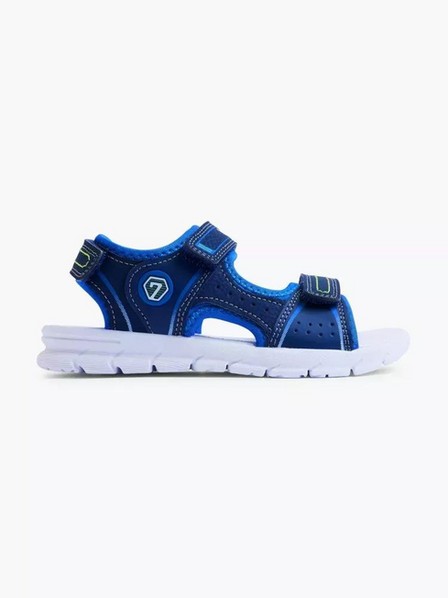 Victory - Black Flat Sandals With Buckles, Kids Boys