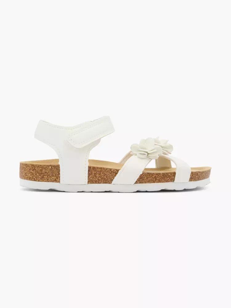 White Cork Sandals, Kids Girls, , large image number 0