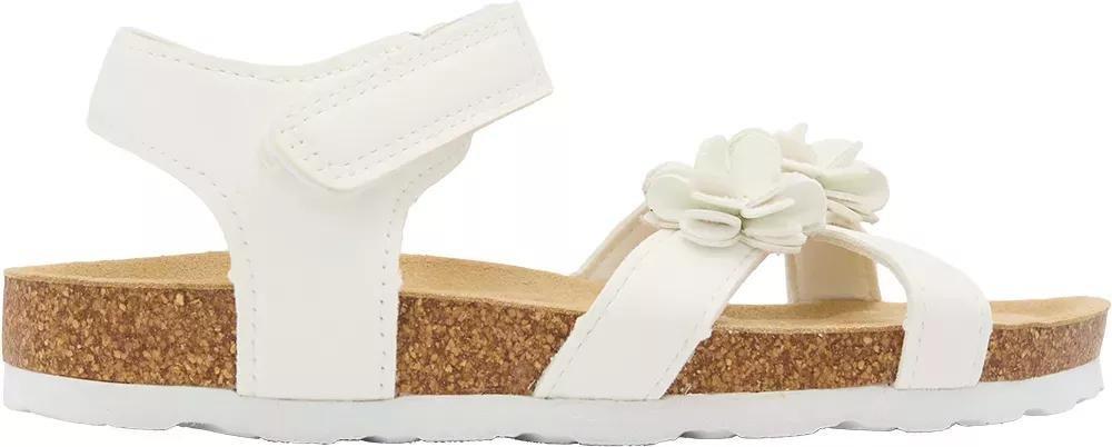 White Cork Sandals, Kids Girls, , large image number 1