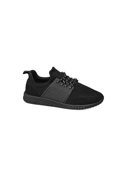 VNCE - Black Sports Sneakers, Kids Boy