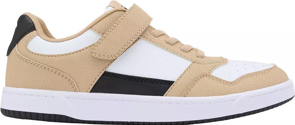 Beige Strap Detail Sneakers, Kids Boys, , large image number 1