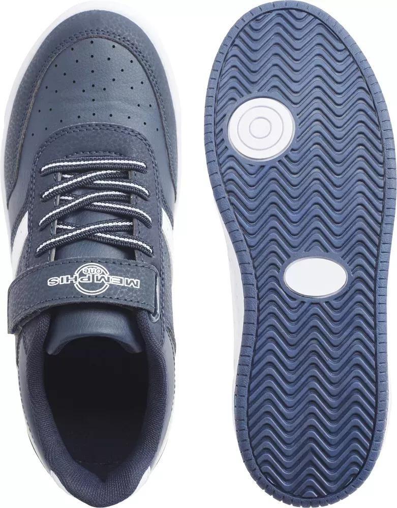 Navy Casual Sneakers,Kids Boys, , large image number 4