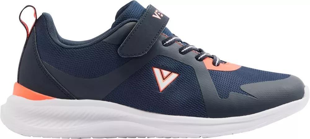 Navy Velcro Closure Sneakers, Kids Boys, , large image number 2