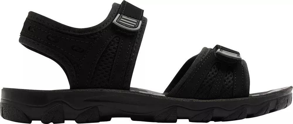 Black Strap Detail Sandals, Kids Girls, No Color, large image number 1