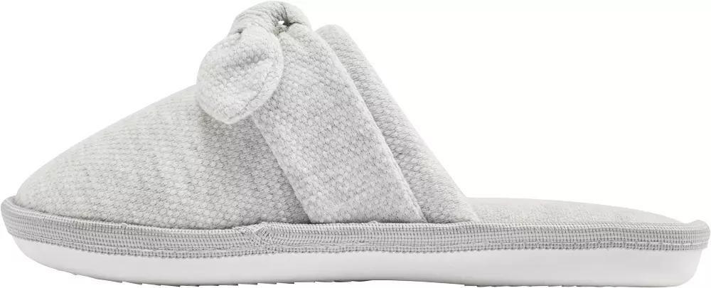 Grey Bow Indoor Slippers, , large image number 3