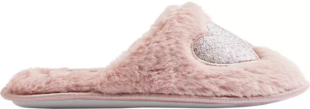 Pink Heart Details Home Slippers, , large image number 1
