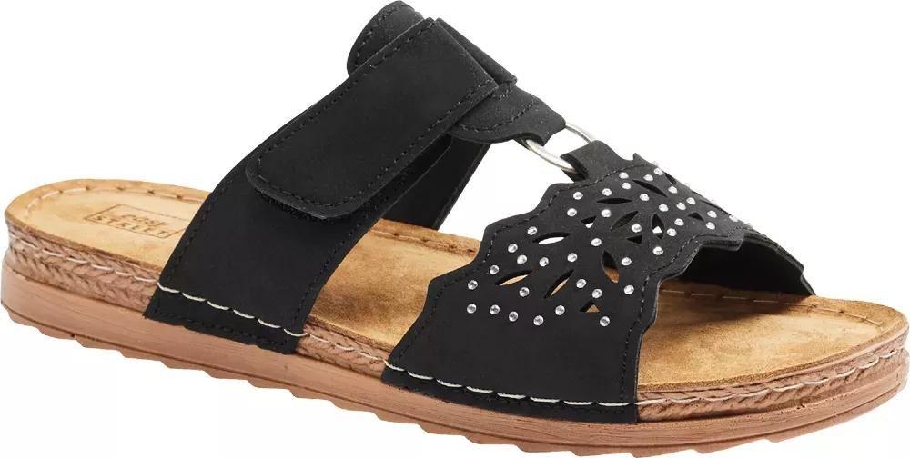 Black Leather Mules, , large image number 1